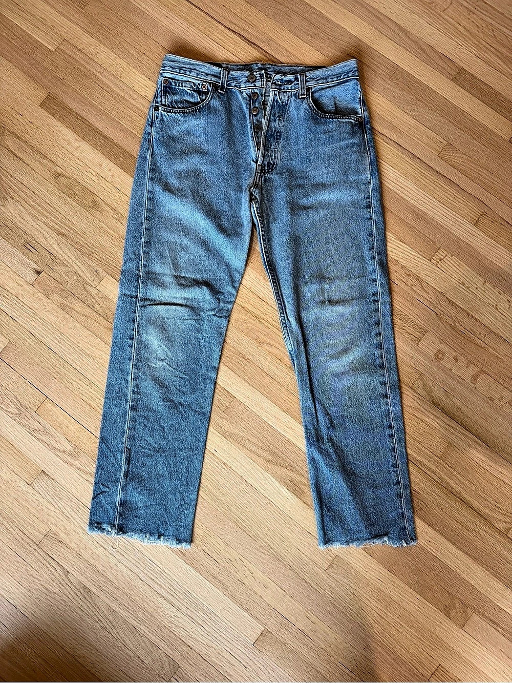 Vintage Levi's 501 Original Fit Button Fly straight leg Jeans
